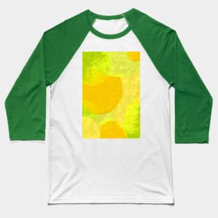 Orange-and-green abstract Baseball T-Shirt